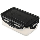 Контейнер герметичный для СВЧ с защелками 0,5л пластик 861-340 Контейнер герметичный для СВЧ с защелками 0,5л пластик 861-340