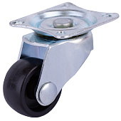  Опора колесная повор.на площ. 24мм пласт, 1шт 