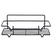 Полка настенная 1-ярусная прямая черная сталь Grid GRICS1BM44 Milardo Полка настенная 1-ярусная прямая черная сталь Grid GRICS1BM44 Milardo