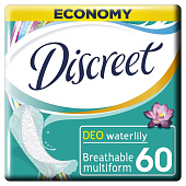Ежедневные гигиенические прокладки DISCREET Женские Deo Water Lily Multiform Trio 60шт Ежедневные гигиенические прокладки DISCREET Женские Deo Water Lily Multiform Trio 60шт