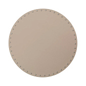 Сервировочная салфетка BEIGE с заклепками серо-бежевая 38см DMP02