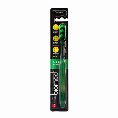  Зубная щетка BIOMED MAX MEDIUM (средняя) 