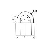  Замок навесной ВС 2-А ЧАЗ /20 