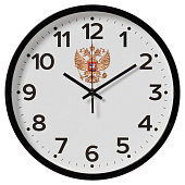 Часы настенные круг d=30 см, корпус черный, "Россия", 3027-022 Часы настенные круг d=30 см, корпус черный, "Россия", 3027-022