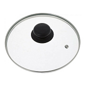 Крышка стеклянная 20см низк. мет/ободок, пл/ручка, пароотвод 4720 Крышка стеклянная 20см низк. мет/ободок, пл/ручка, пароотвод 4720