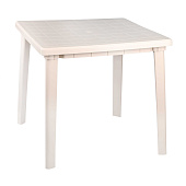 Стол пластиковый, квадратный, бежевый Стол пластиковый, квадратный, бежевый
