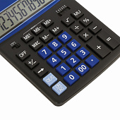 Калькулятор настольный BRAUBERG EXTRA-12-BKBU (206x155мм), 12 разрядов, ЧЕРНО-СИНИЙ, 250472