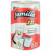 Бумажные полотенца Hayat Familia бумажные белые XXL 2 слоя 1 рулон Арт.5039303