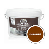 Эмаль для пола акриловая полуглянцевая коричневая 2,5кг /Эксперт