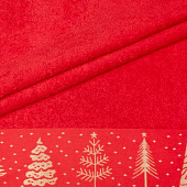 Полотенце махровое 70х130 Ёлки (04-063, красный) Полотенце махровое 70х130 Ёлки (04-063, красный)