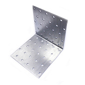 Уголок крепежный равносторонний 100х100х100х1,8-2,0мм цинк Уголок крепежный равносторонний 100х100х100х1,8-2,0мм цинк