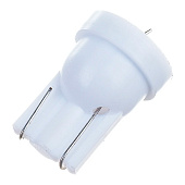  Автолампа диод T10 (W5W) 12V  2SMD б/цоколя 1-конт Белая, SKYWAYблистер комп.2шт 
