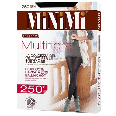  MINIMI Колготки Multifibra 250, цвет Moka, размер 2 