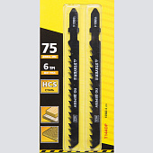 Полотна STAYER, T144DP, по дереву, прямой рез, T-хвост., шаг 4мм, 75мм(уп.2шт) Полотна STAYER, T144DP, по дереву, прямой рез, T-хвост., шаг 4мм, 75мм(уп.2шт)