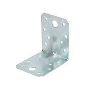Уголок крепежный усиленный 70х70х55х1,5мм, упак 10шт, цинк Уголок крепежный усиленный 70х70х55х1,5мм, упак 10шт, цинк