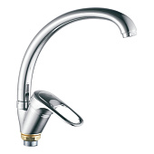 Смеситель для кухни с боковой ручкой с гайкой силумин хром R3213F Rainsberg 