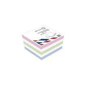 Блок для записей 90мм90мм50мм Attomex цветной непроклеенный 65г/м2  белизна 90% (24) /2012600/