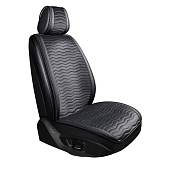 Накидка текстильная AVS VTC-102-G на передние сиденье (серый, вельвет), 2 предмета, серия "Cord