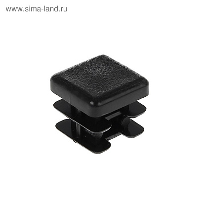  Заглушка 20х20 внутренняя, черная 