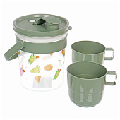 Набор: кувшин ,пластик, 850мл "Летний зной", кружки 300мл 728-098 Набор: кувшин ,пластик, 850мл "Летний зной", кружки 300мл 728-098