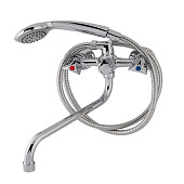 Смеситель для ванны хром двухвентильный излив 30 см РС-В 10-01/86 Rusant Смеситель для ванны хром двухвентильный излив 30 см РС-В 10-01/86 Rusant