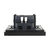 Выключатель встраиваемый 1 клавиша, цвет черный, IEK FORTE&PIANO Выключатель встраиваемый 1 клавиша, цвет черный, IEK FORTE&PIANO