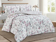  Комплект постельного белья 2 спальный Cleo Notte Bianca с одеялом сатин, 22/012-NBO 