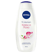 Гель для душа Nivea женский 500мл крем и роза(12) Гель для душа Nivea женский 500мл крем и роза(12)
