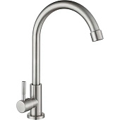  Смеситель для кухни Steel моно для питьевой воды с высоким изливом креп.гайка нерж.ст G100311 Gota Rocio 