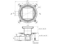 Трап горизонт D50 150х150 нерж решётка ( под плитку) h100мм комб затвор THZ5812 Трап горизонт D50 150х150 нерж решётка ( под плитку) h100мм комб затвор THZ5812