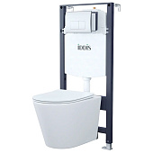 Инсталляция для подвесного унитаза 3в1 IDDIS (монтажная рама, унитаз, сиденье, клавиша хром) BASB010i73 Iddis Инсталляция для подвесного унитаза 3в1 IDDIS (монтажная рама, унитаз, сиденье, клавиша хром) BASB010i73 Iddis