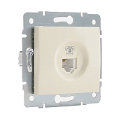 Розетка СП телеф. RJ11 крем Карина Розетка СП телеф. RJ11 крем Карина