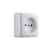 Розетка 1-м ОП  б/з бел. VIOLA  751-0200-121