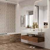  Декор 25х50 Вернон Микс Коричневый /БерезаКерамика 