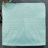  Полотенце Маруся, 70х140 см, махра, мятный 