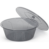 Таз 10л Хозяюшка с крышкой М1294 Таз 10л Хозяюшка с крышкой М1294
