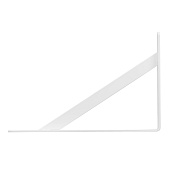  Кронштейн 300х200х30х4мм, усиленный, белый, Сибртех 