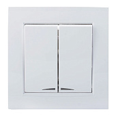 Выключатель 2кл с подсв. с/у Универсал Бриллиант 7947410 бел. Выключатель 2кл с подсв. с/у Универсал Бриллиант 7947410 бел.