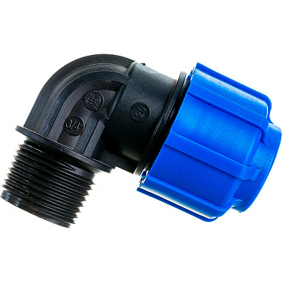  Отвод НР 20x3/4" PN 16 ПНД 
