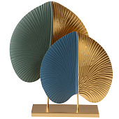 Сувенир металл "Крупные листья" синий 7,5х26х27,3 см 10707392 Сувенир металл "Крупные листья" синий 7,5х26х27,3 см 10707392