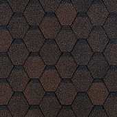 Гибкая черепица Docke PIE EURASIA ШЕСТИГРАННИК Коричневый, 3м2 Гибкая черепица Docke PIE EURASIA ШЕСТИГРАННИК Коричневый, 3м2