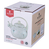  Чайник AGNESS эмалированный со свистком 2,2л 943-054 