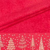 Полотенце махровое 50х90 Ёлки (04-063, красный) Полотенце махровое 50х90 Ёлки (04-063, красный)