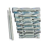 Набор ключей-трубок торцевых, 6 - 22 мм, вороток, оцинкованные, 9 шт.// Sparta Набор ключей-трубок торцевых, 6 - 22 мм, вороток, оцинкованные, 9 шт.// Sparta