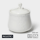 Сахарница фарфоровая Magistro Kingdom, 250 мл 9849151 Сахарница фарфоровая Magistro Kingdom, 250 мл 9849151
