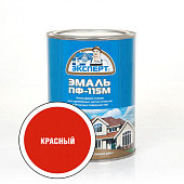 Эмаль ПФ-115М глянцевая красная Эксперт 0,8кг