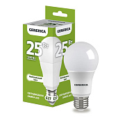  Лампа LED 25Вт Е27, груша, 4000К нейтр. бел. GENERICA 