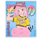 Тетрадь 12л Модницы, косая линия, mix, 20,5x16,5x см, 12-8948 Тетрадь 12л Модницы, косая линия, mix, 20,5x16,5x см, 12-8948