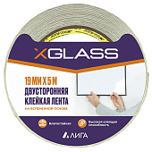 Лента клейкая двусторонняя 19ммх5м, на вспененной основе XGLASS