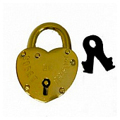 Замок навесной ЗВС-2 "сердечко" (латунь/золото) Елизарово Замок навесной ЗВС-2 "сердечко" (латунь/золото) Елизарово